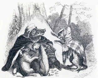 The Eagle, the Wild Boar and the Cat - Fables by La Fontaine