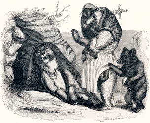 The lioness and the bear - Fables by La Fontaine