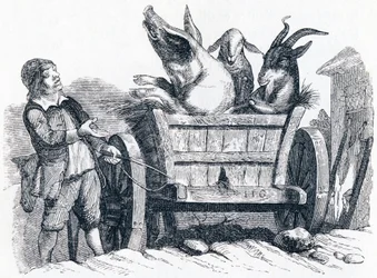 The Pig, the Goat and the Sheep - Fables by La Fontaine