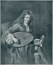 Charles Mouton, c1626-1710. French lutenist and lute composer, 1909
