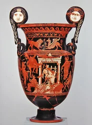 Apulian red-figure volute crater, c.375-350 BC