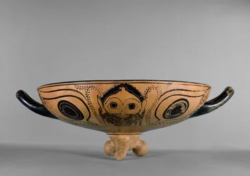 Attic black-figure cup decorated with a Gorgon