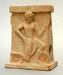 Ceramic altar featuring Iris, c.500 BC