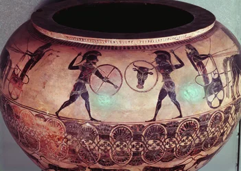 Dinos depicting Perseus and the Gorgons (detail)