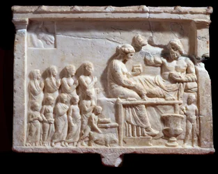 Relief Representing a Banquet Scene