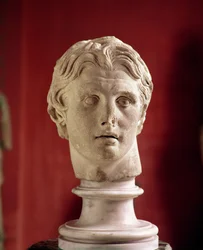 Head of Alexander the Great, found at Pergamon