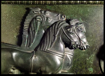 Head of a horse from a quadriga (detail)