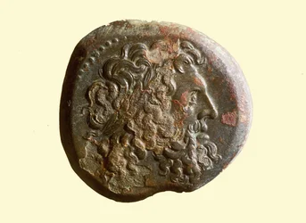 Hellenistic coin with the head of Zeus