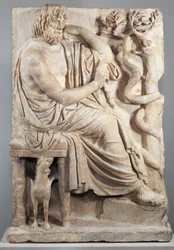 Relief with a Seated Man (The Lansdowne Homer), c.75 BC