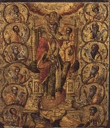 Christ in the Vine, part of a diptych from the Ionian Islands