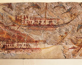Fresco Depicting Ship Procession