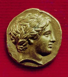 Stater of Philip II (382-336 BC), King of Macedonia, with an effigy of Apollo, 356-336 BC