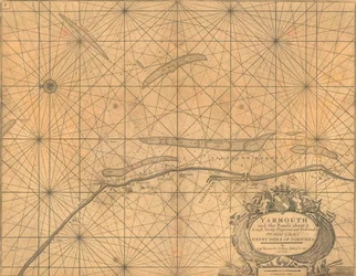 Chart of Yarmouth and the Sands About It, c.1700