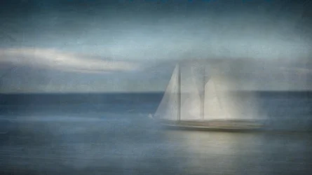 Dreamy Sailboat at Sea