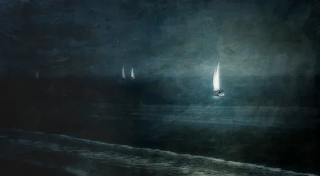 Sailboats At Night