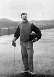 Captain Walter Edgeworth-Johnstone of the Royal Irish Regiment, Aldershot, Hampshire