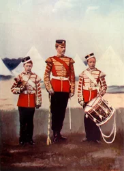 Drum-Major and Drummers, Coldstream Guards
