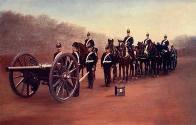 Royal Field Artillery Action Front, 1900