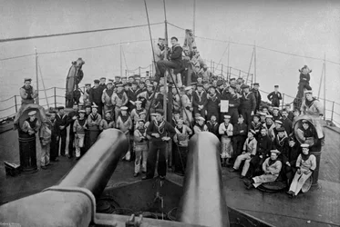 Some of the Company of the First-Class Battleship HMS Sans Pareil, 1896