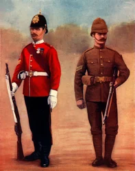 West Yorkshire Regiment Colour-Sergeant and Yorkshire Regiment Sergeant