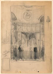Funeral of James Cardinal Gibbons at Roman Catholic Cathedral, Baltimore, MD