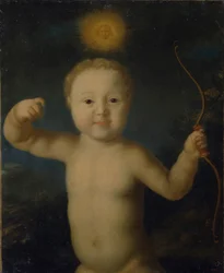Portrait of Tsarevich Peter Petrovich of Russia as Cupid