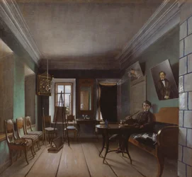 Interior of Bykovs House, 1850s