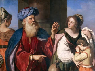 Abraham banishes Hagar