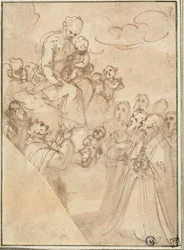 Madonna of the Rosary, with Dominic and Other Saints