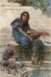 Feeding the Sacred Birds