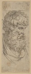 Bust of a bearded man, ca. 1600-1640