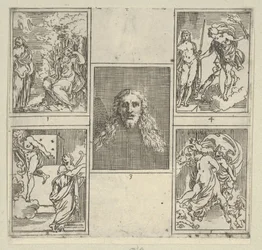 Five Numbered Scenes, Each After a Painter in the Accademia Degl