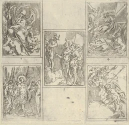 Five Numbered Scenes, Each After a Painter in the Accademia Degl