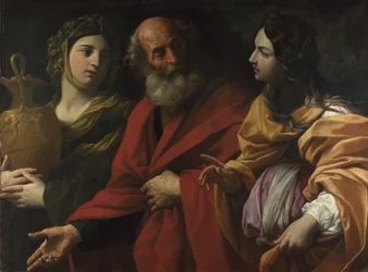 Lot and His Daughters Leaving Sodom, c. 1615