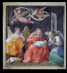The Virgin Sewing, from the 