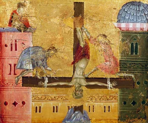 Crucifixion of St Peter (detail)