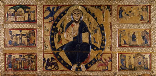 The Redeemer and the symbols of the Evangelists