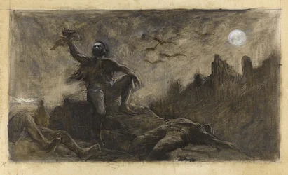 Han of Iceland Drinking the Blood of His Victims, ca. 1889