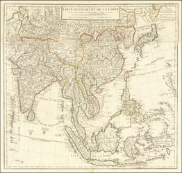1705 map - Map of the Indies and China