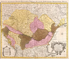 Map of the Kingdom of Hungary (etching)