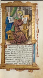 Printed Book of Hours (Use of Rome): fol. 19r, St. Matthew