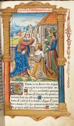 Printed Book of Hours (Use of Rome): fol. 65r, David and Samuel
