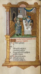 Printed Book of Hours Use of Rome: fol. 11v, October calendar page