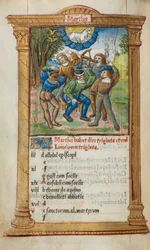 Printed Book of Hours Use of Rome: fol. 4v, March Calendar Illustration, 1510