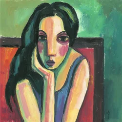 Black-haired girl, 2013