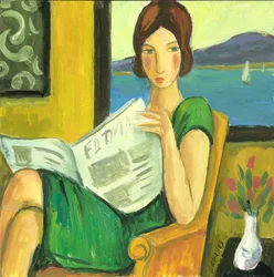 Girl Reading the Newspaper, 2013