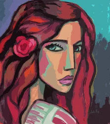 Girl with a Flower in Her Hair, 2008