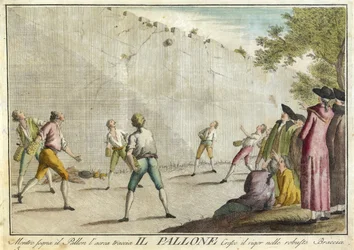Il Pallone from Giuochi, Trattenimenti e Feste Annue che si Costumano in Toscana e Specialmente in Firenze