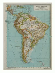 Map of South America
