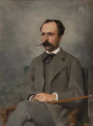 Gustav Cederström (1845-1933), Baron, Artist, Married to Amy Jaeder